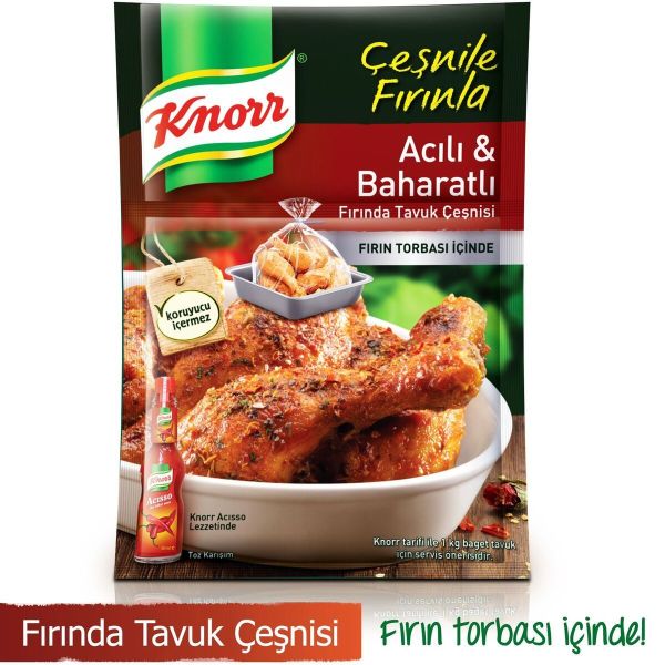 Knorr Acılı ve  Baharatlı Fırında Tavuk Çeşnisi 34 gr