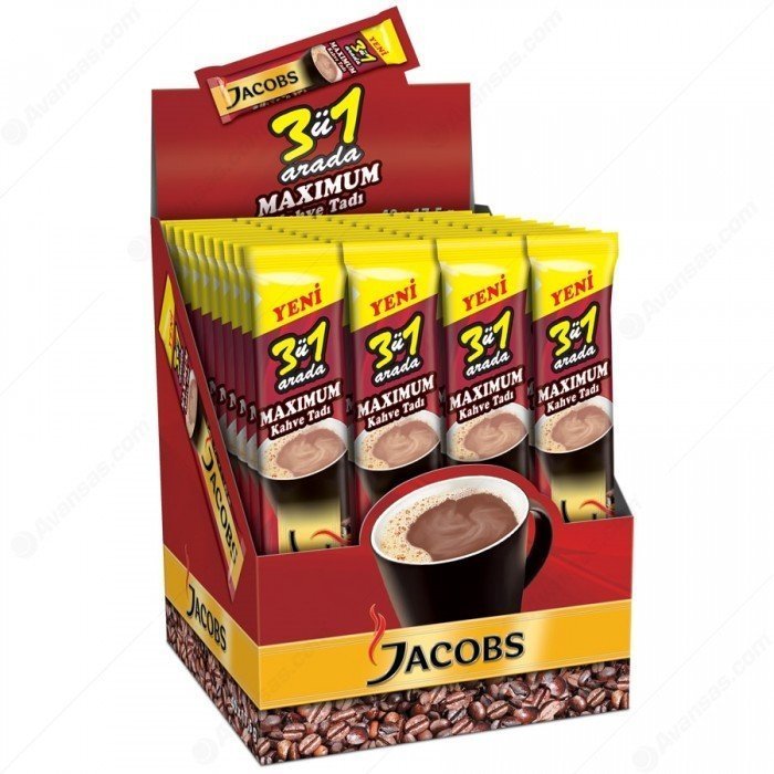 Jacobs Original 3 ü 1 Arada Maximum Kahve Tadı 17.5 gr x 40 Adet