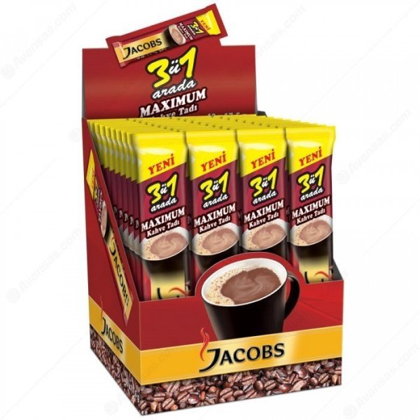 Jacobs Original 3 ü 1 Arada Maximum Kahve Tadı 17.5 gr x 40 Adet
