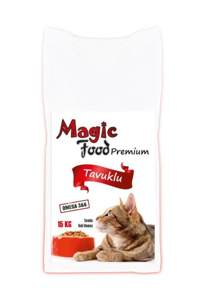 Magic Food Premium Tavuklu Kedi Maması 15 kg