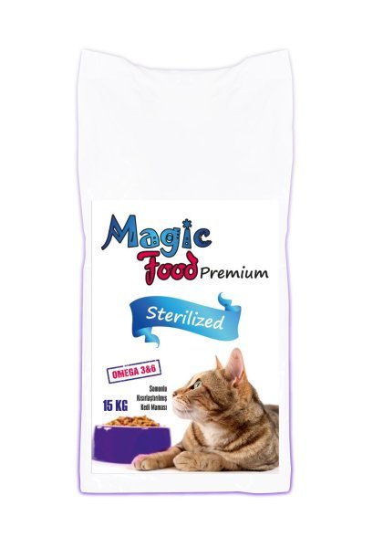 Magic Food Premium Kızartılmış Somonlu Kedi Maması 15 kg
