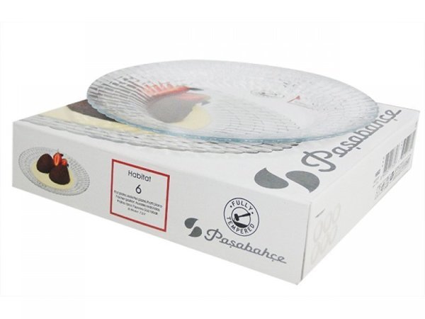 Paşabahçe 10583 Habitat Tüz Tabak 196 mm 6 Adet