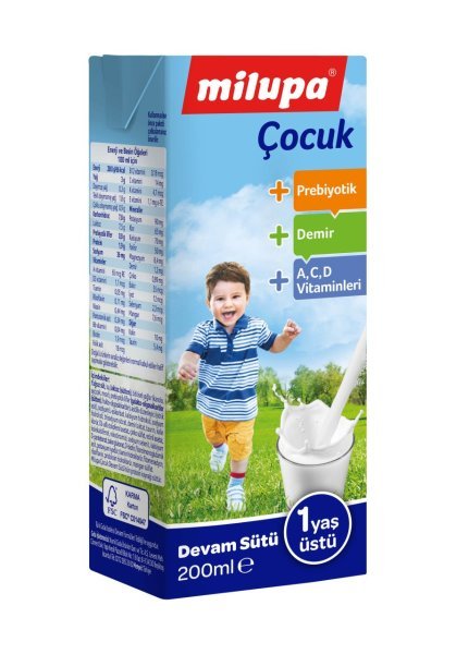 Milupa Çocuk Tetra Sıvı Devam Sütü 200 ml