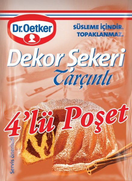 Dr.Oetker Dekor Şekeri Tarçınlı 4 Adet