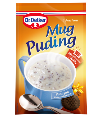 Dr.Oetker Mug Puding Vanilyalı Kakaolu Bisküvili 36 gr