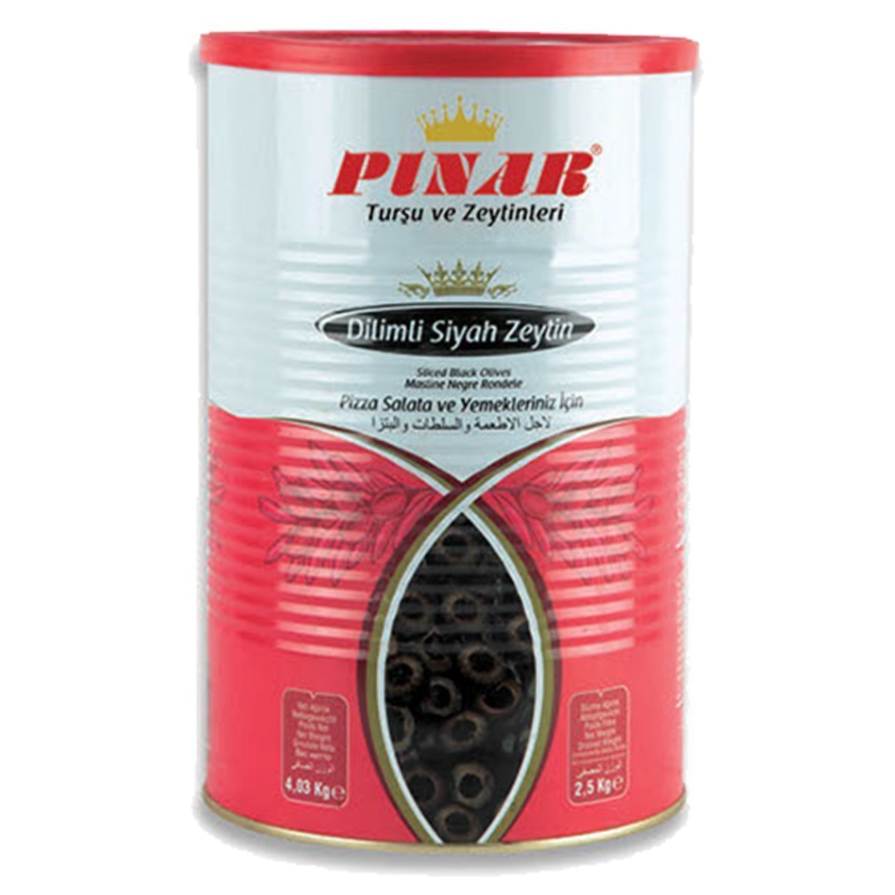 Pınar Dilimli Siyah Zeytin 4 kg
