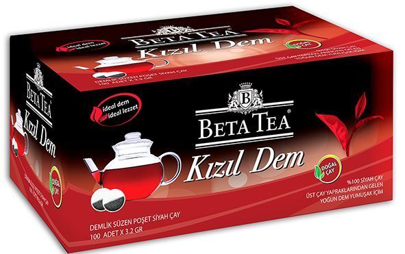 Beta Çay Kızıl Dem Demlik Poşet Çay 3.2 gr x 100 Adet