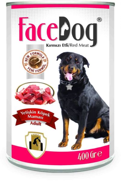 FaceDog Kırmızı Etli Yetişkin Köpek Maması 400 gr