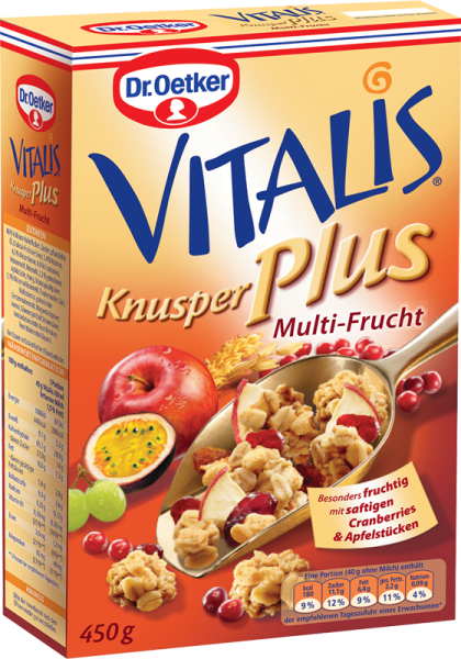 Dr.Oetker Vitalis Multi Meyveli Çıtır Müsli 450 gr