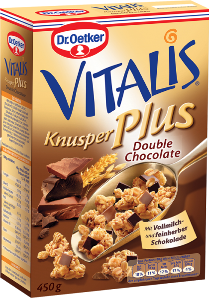 Dr.Oetker Vitalis Sütlü Bitter Çikolatalı Çıtır Müsli 450 gr