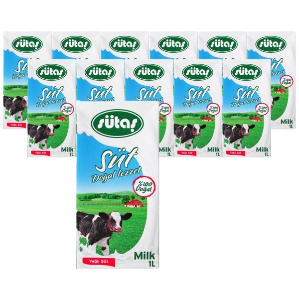 Sütaş Uht 1 lt Süt x 12 Adet