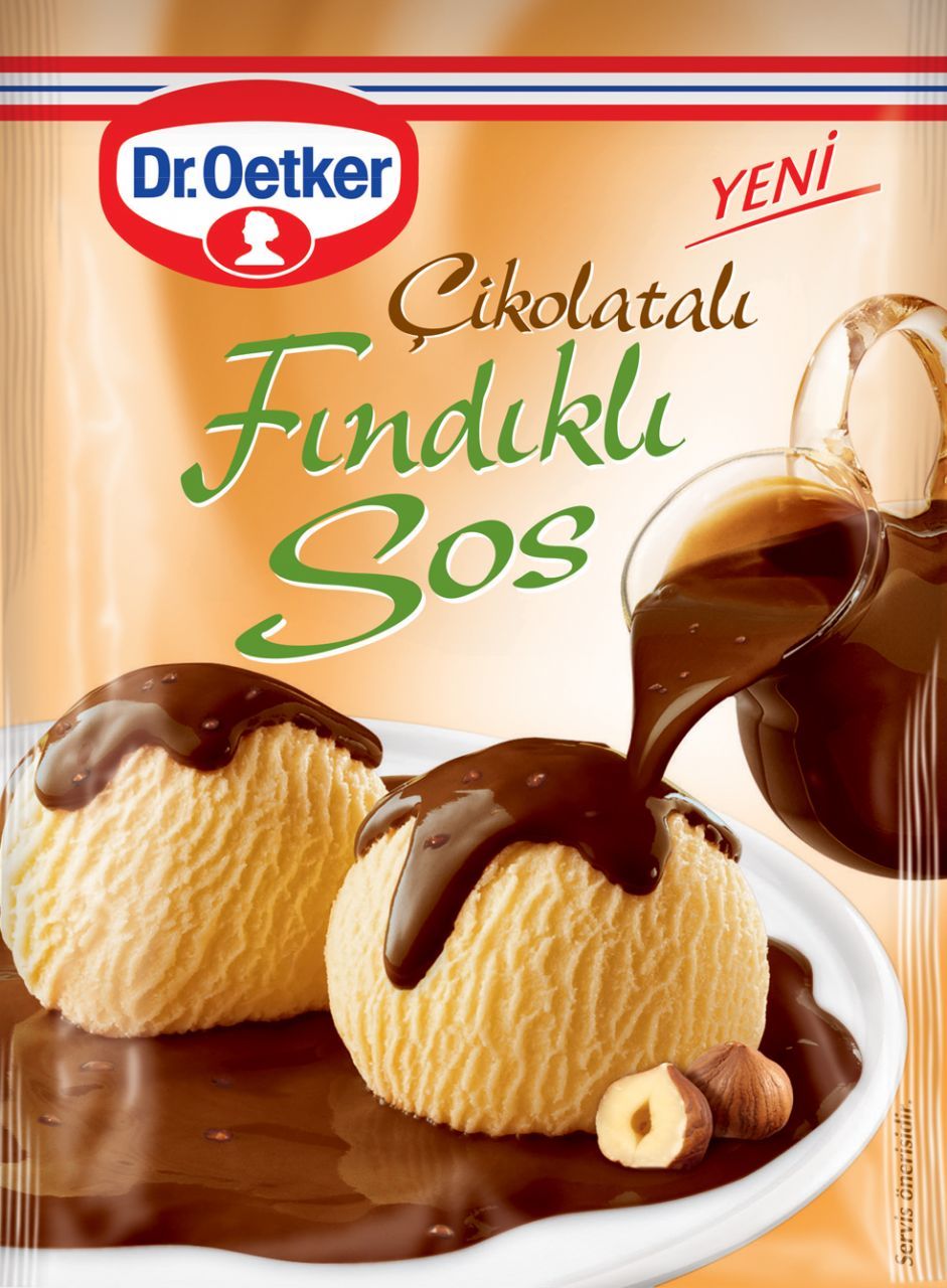 Dr.Oetker Çikolatalı Fındıklı Sos 130 gr