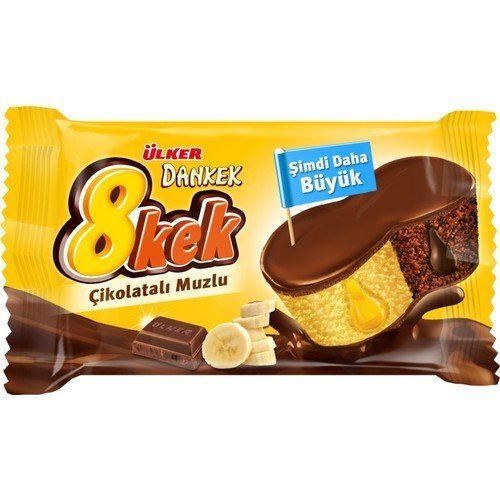 Ülker Dankek 8Kek Çikolatalı + Muzlu 55 gr