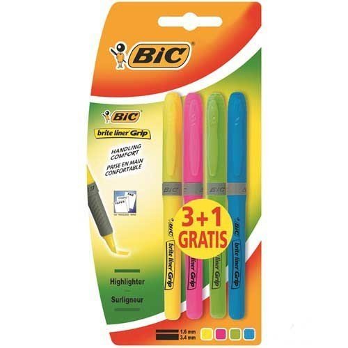 Bic Fosforlu Kalem 4 Adet