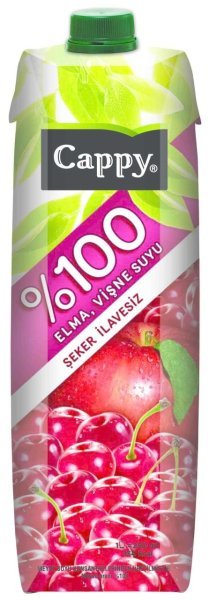 Cappy %100 Elma & Vişne Suyu 1 lt