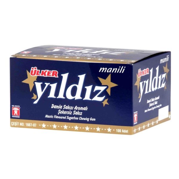 Ülker Yıldız Damla Sakız Arommalı Şekersiz Sakız 100 Adet
