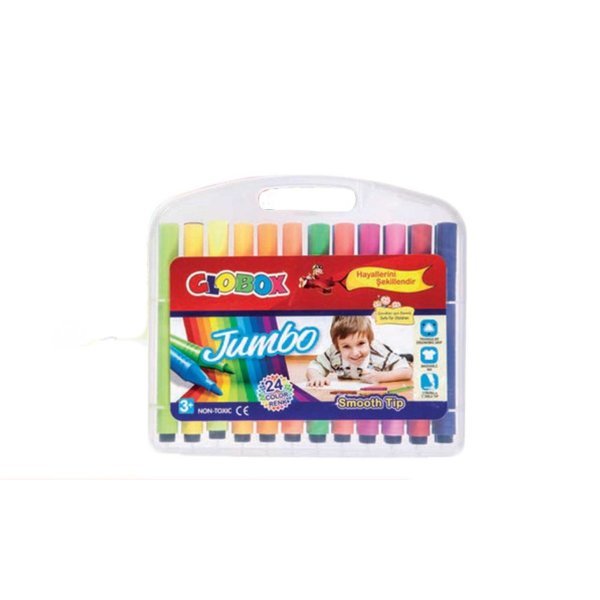 Globox Jumbo Keçeli Kalem 24 Adet