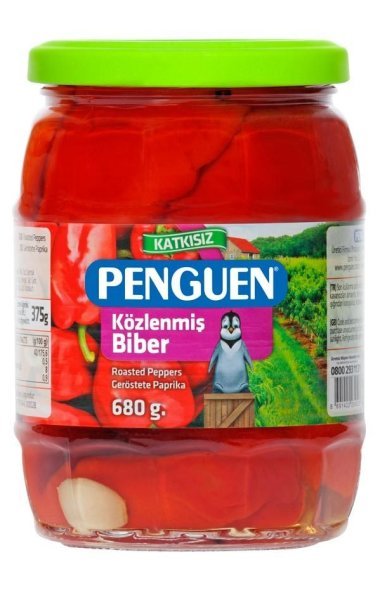 Penguen Közlenmiş Biber 680 gr