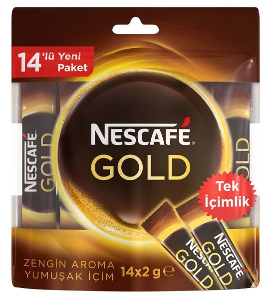 Nescafe Gold Tek İçimlik Kahve 14 x 2 gr