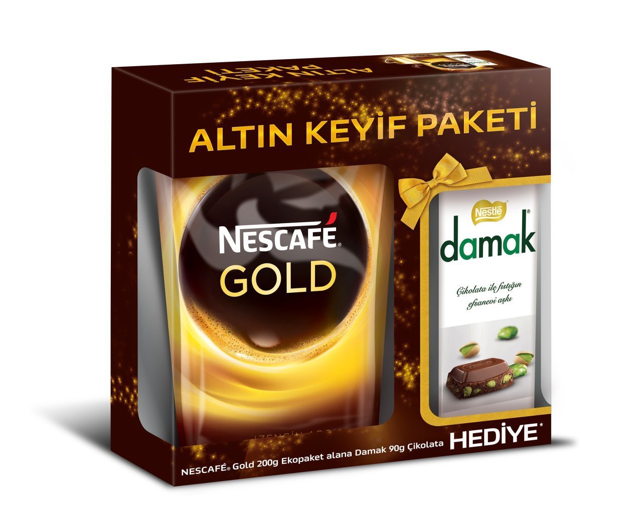 Nescafe Gold 200 gr + Nestle Damak 90 gr Hediye