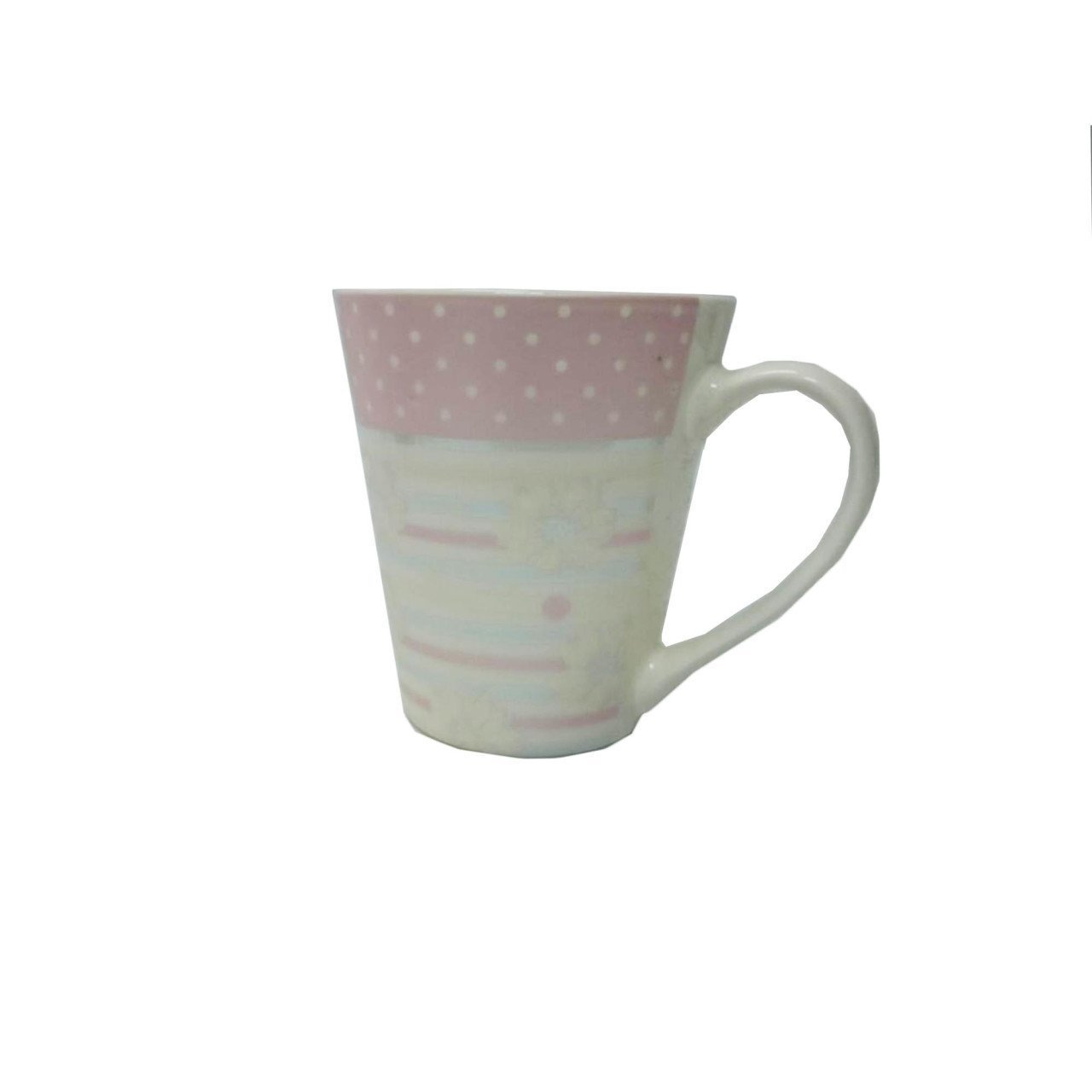 PRC0317 Pembe Çiçek Desenli Kupa