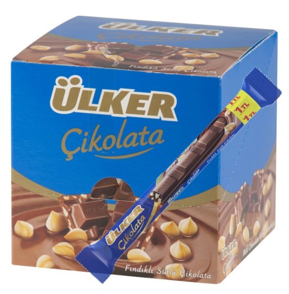 Ülker Fındıklı Sütlü Çikolata 20 gr x 24 Adet