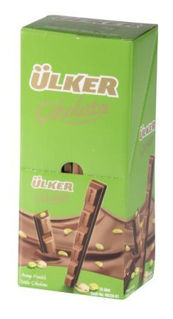 Ülker Antep Fıstıklı Sütlü Çikolata 20 gr x 24 Adet
