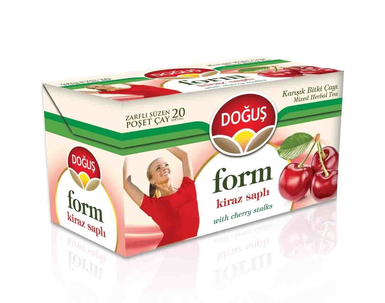 Doğuş Form Kiraz Saplı Poşet Çay 20 Adet 40 gr