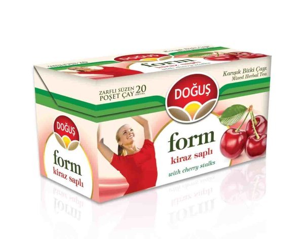 Doğuş Form Kiraz Saplı Poşet Çay 20 Adet 40 gr