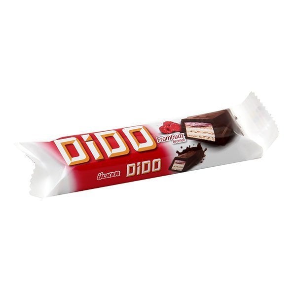 Ülker Dido Sütlü Çikolata Kaplı Frambuaz Aromalı Gofret  37 gr x 24 Adet