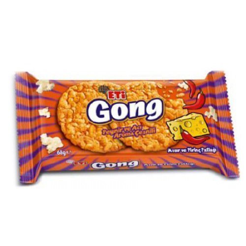 Eti Gong Mısır ve Prinç Patlağı Peynir ve Acı Aromalı 68 gr