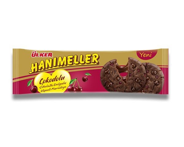 Ülker Hanımeller Çokodolu Vişneli Kurabiye 90 gr