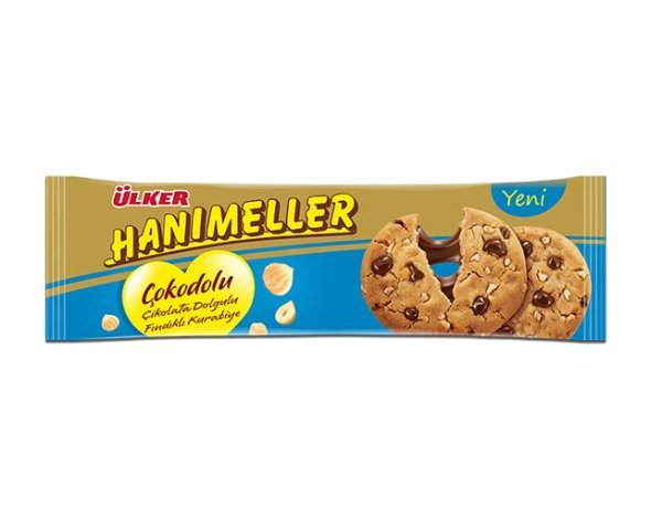 Ülker Hanımeller Çokodolu Fındıklı Kurabiye 90 gr