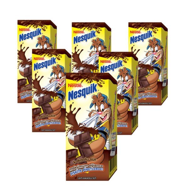 Nesquik Kakaolu Süt 180 ml x 6 Adet