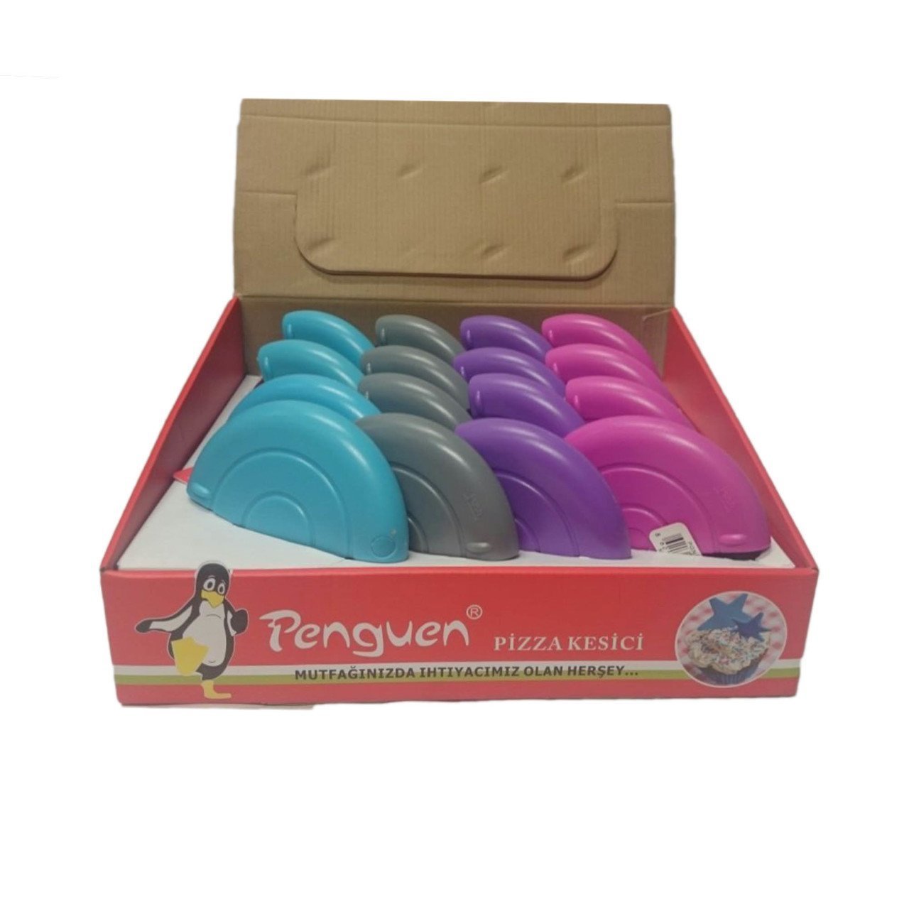 Penguen 1738 Pizza Kesici Turkuaz