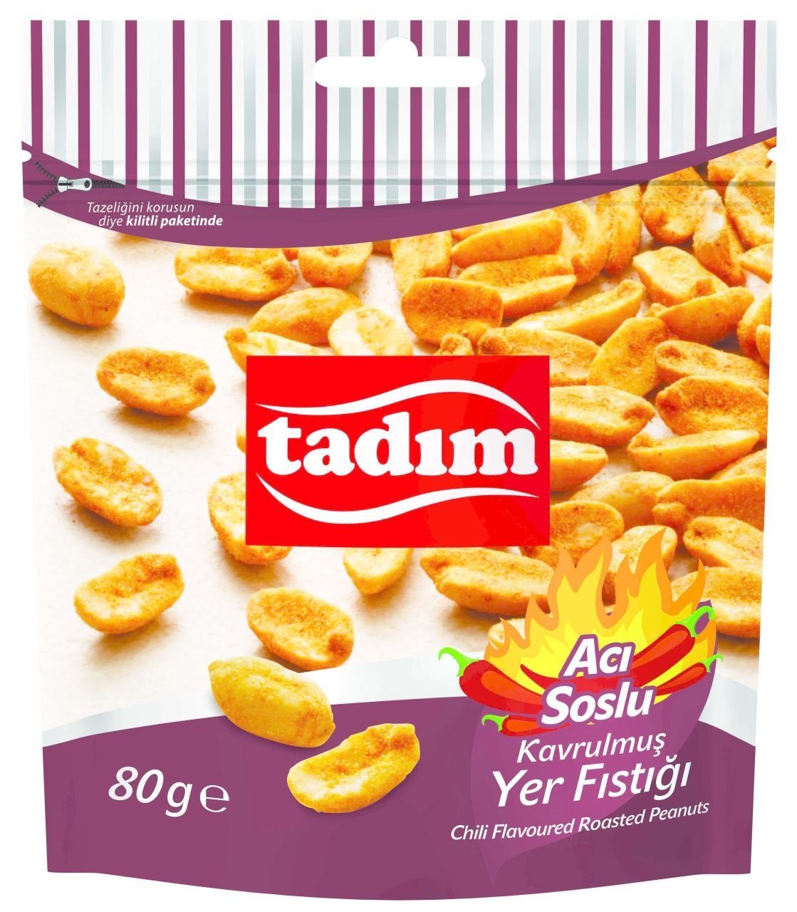 Tadım Acı Soslu Kavrulmuş Yer Fıstığı 80 gr