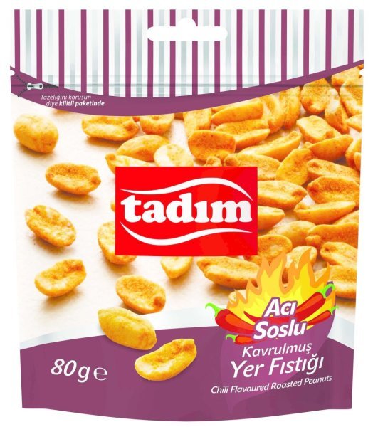 Tadım Acı Soslu Kavrulmuş Yer Fıstığı 80 gr