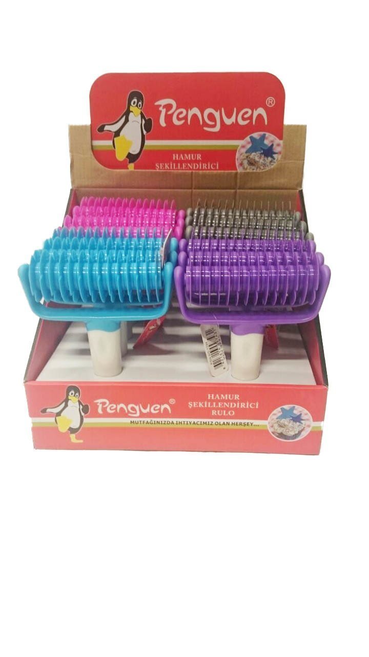 Penguen 1744 Hamur Şekillendirme Aleti Düz Turkuaz