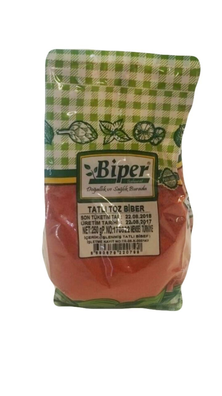 Biper Tatlı Toz Biber 250 gr