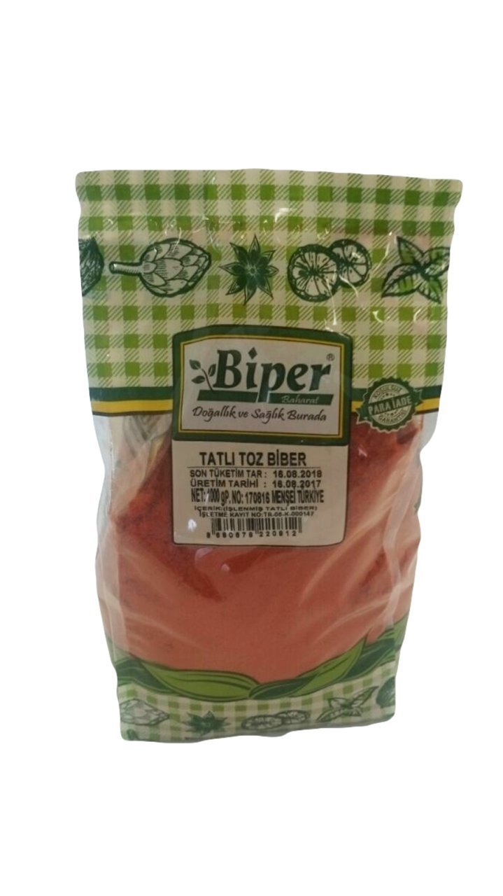 Biper Tatlı Toz Biber 1000 gr