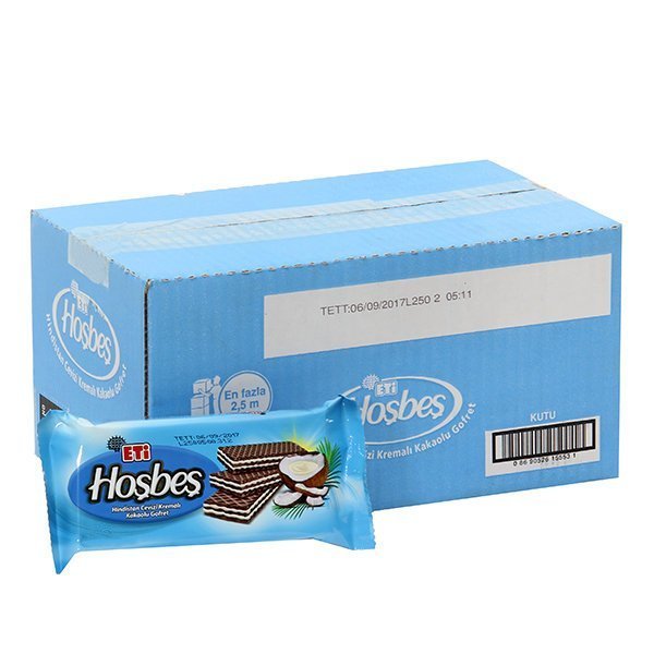 Eti Hoşbeş Hindistan Cevizi Gofret 142 gr x 20 Adet