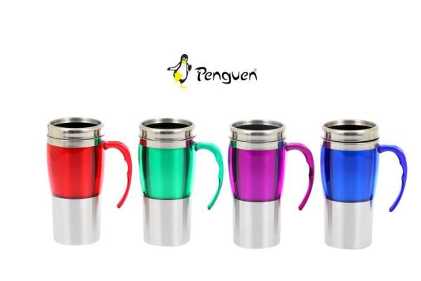 Penguen 450 Termos Kupa Bardak 450 ml Mor