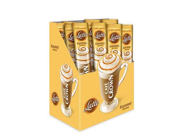 Ülker Cafe Crown Karamel Aromalı Latte 24 Adet