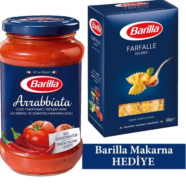 Barilla Arrabbiata Sos 400 gr Makarna Hediyeli