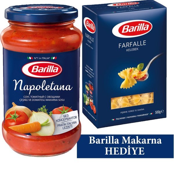 Barilla Napoletana Domates Makarna Sosu 400 gr Makarna Hediyeli