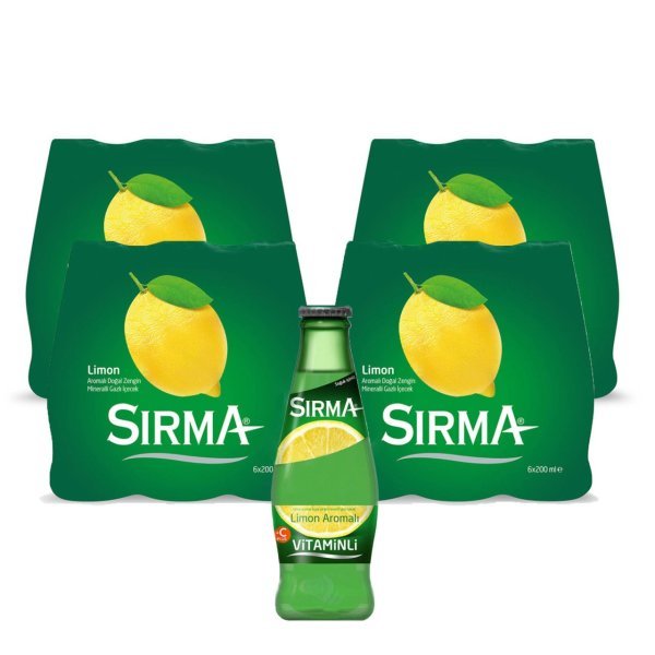 Sırma Limon Gazlı İçecek 200 ml x 24 Adet