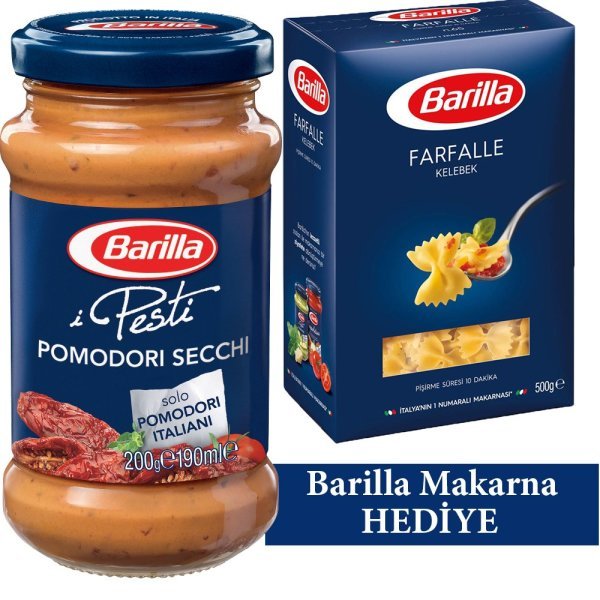 Barilla Pomodori Secchi Makarna Sosu 200 gr Makarna Hediyeli