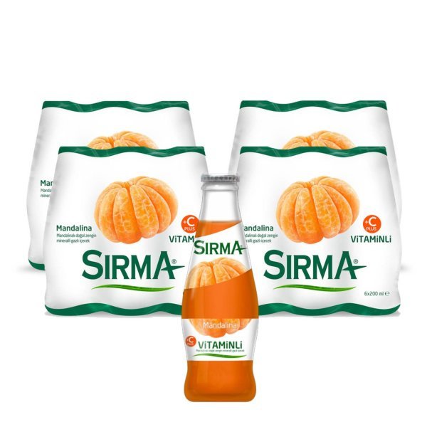 Sırma Mandalinalı Gazlı İçecek 200 ml x 24 Adet