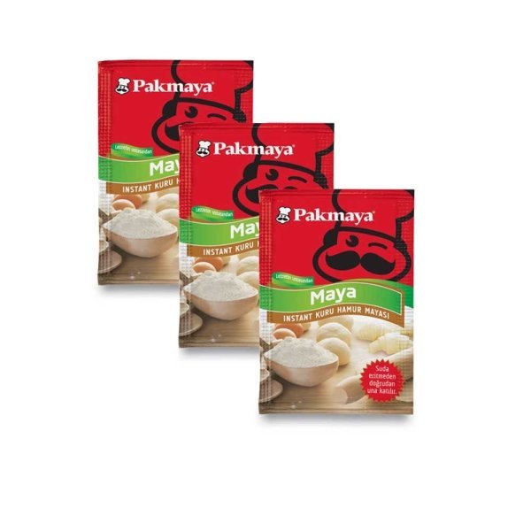 Pakmaya İnstant Kuru Hamur Mayası 10 gr 3 Adet