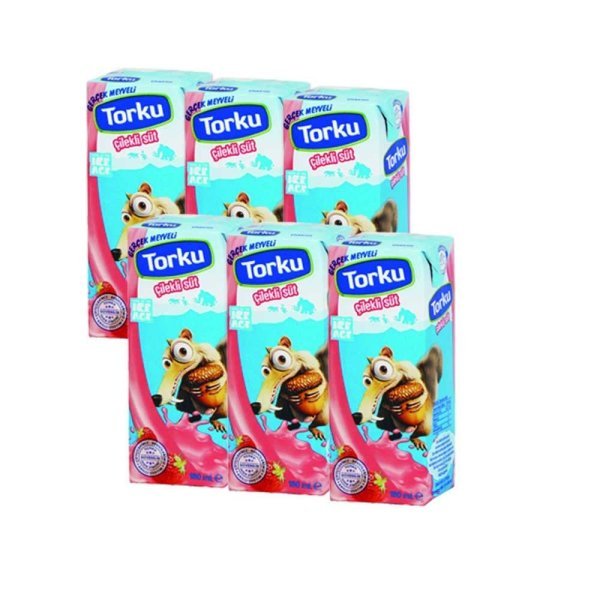 Torku Çilekli Süt 180 ml 6 Adet